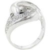 Size 7 Cz Swirl Ring