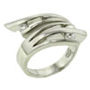 Size 7 Cz Zigzag  Ring 