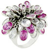 Size 7 Oval Cut Pink Cz Ring