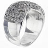 Size 7 Cz Bow Pave Setting Ring