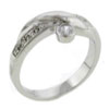Size7 Round Cut Cz Twist With  Crown  Sterling  Silver  Ring