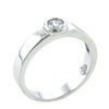 Size 7 Round Cut  Cz  Simple Design Ring