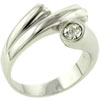Size 7 Ocean Wave  Cubic  Ziconia  Ring 