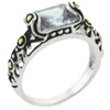 Size 7 Two Tone Cushion Cz Ring