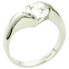 Size 7 Round Cz  Wrap   Ring 