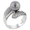 Size 7 Silver Pearl Swirl Ring