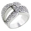 Interlock Cubic Zirconia Ring