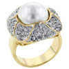 Size 7 Pearl With Small Cz Ring