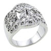 Size 7 Floral Cz Ring