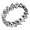 Size 7  Cz  Gathered Leaves Ring
