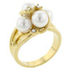 Size 7 Freshwater Pearl Round Cut Cz Ring