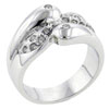Size 7 Round Cut Cz Uniquely Styled  Design  Ring