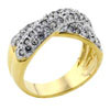 Size 7 Criss Cross Cz Ring