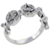Size 7 Cz Flowers Ring
