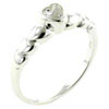 Size 7 Heart Clear Cz Ring
