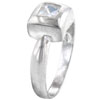 Size 7 Square Cut  Cz  Man Ring