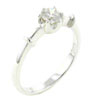 Size 7 Round Cut  Cz  Shiny Band Ring