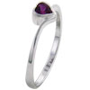 Size 7 Hearth Cut Cz Hot Pink Ring