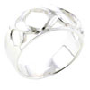 Size 7 Twisted Ribbon  Sterling   Silver   Ring 