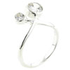 Size 7 Round Cz Twisty Tie Ring