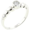 Size 7 Round Cut Cz Intricate Design Band Ring