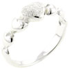 Size 7 Heart Band  925   Sterling   Silver  Ring