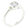 Size 7 Round  Cz  Simple Band Ring