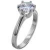 Size 7 Round Cut  Cz  Large Ring