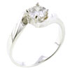 Size 7 Round Cut  Cz  Twist Ring