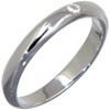 Size 7 Sterling Silver Band With Cz Accent Ring
