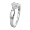 Size 7 Oval Cut  Cz  Bow Ring