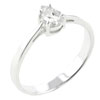 Size 7 Pear Cut  Cz  Solitaire Ring
