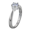 Size 7 Round Cut  Cz  Five Point Setting Ring