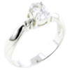 Size 7 Fair Oval Cut Cz Ring