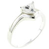 Size 7 Trillion Cut Cz Ring