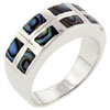 Double Row Abalone Ring