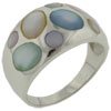 Size 7 Multi Color Mother Of Pearl Ring