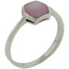 Size 7 Pink Mother Of Pearl Hexagon Ring