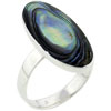 Size 7 Oval Abalone Ring