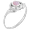 Size 7 Pink Pearl Flower Ring