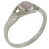 Oval Pink Mother Of Pearl Ring