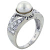 Size 7 White Pearl Ring