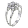 Size 7 Multi Cz Flower Ring