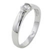 Size 7 Round Cut Cz Thin Band Ring