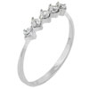 Size 7 Round Cut Cz Quintet Ring