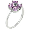 Rings - Size 7 Pink Cz Flower Ring