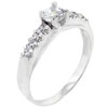 Size 7 Round Cut Cz With Accents Ring