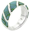 Size 7 Turquoise Stripes Ring