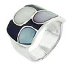 Size 7 Mother Of Pearl &amp; Onyx Ring
