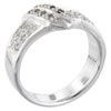  Rings - Size 7 Round Cut Cz Scroll Ring